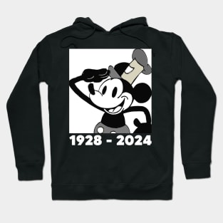 Steamboat Willie. 1928 - 2024 Hoodie